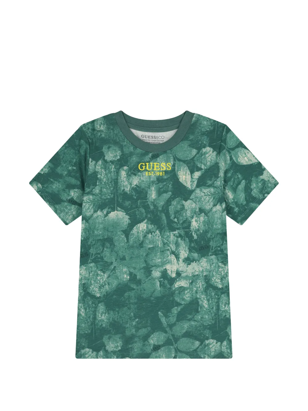 GUESS USA T-shirt a fiori - Verde