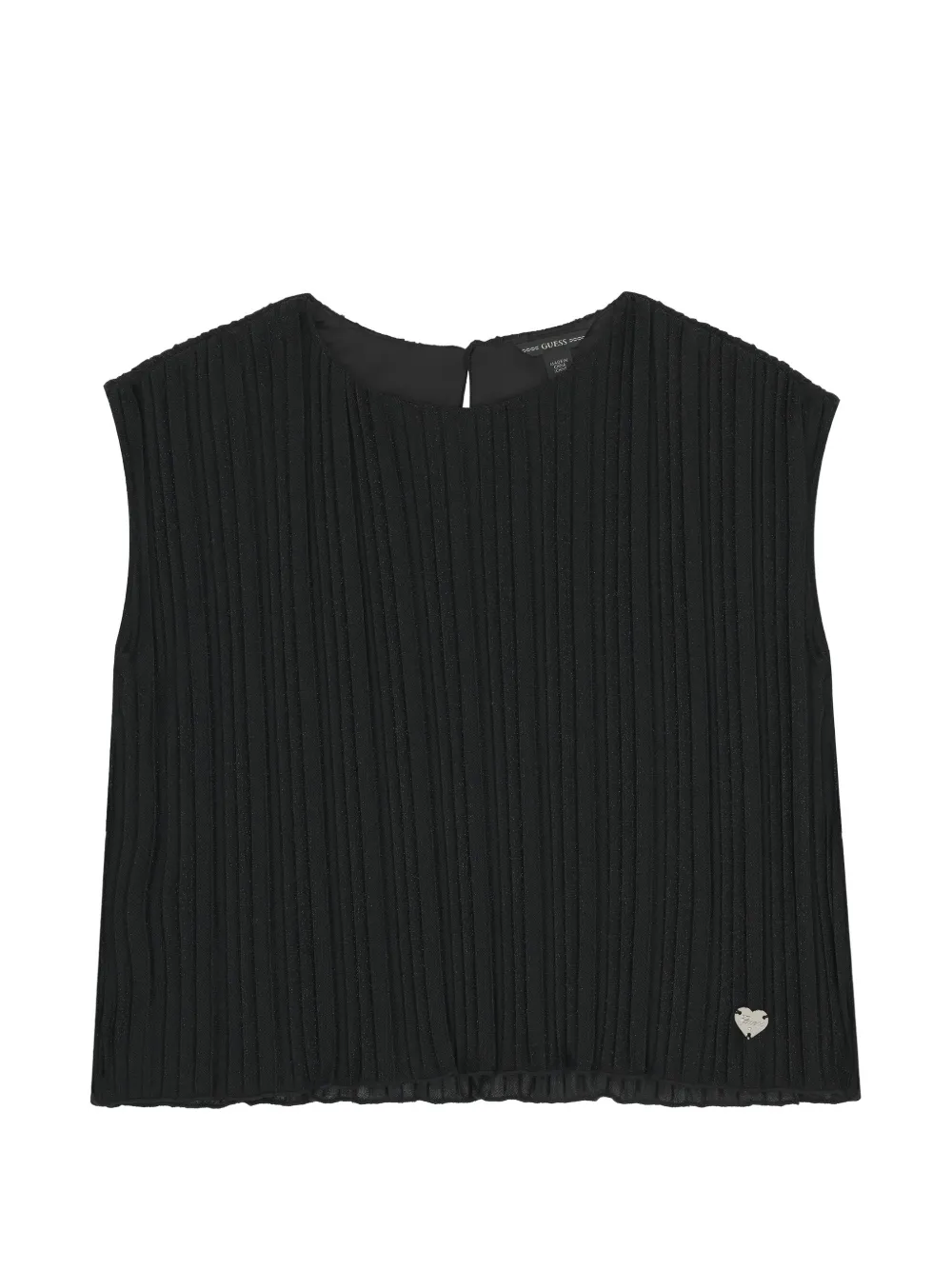GUESS USA Top plissettato - Nero