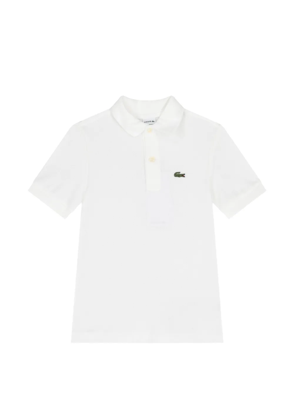 Lacoste Polo con dettaglio coccodrillo - Bianco