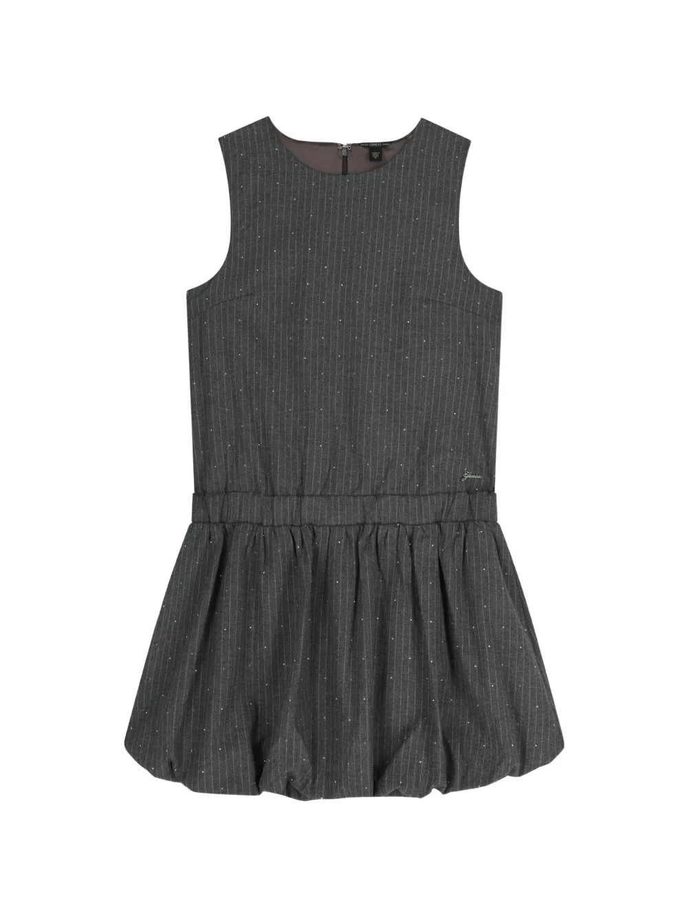 GUESS USA pinstripe pleated dress - Grigio
