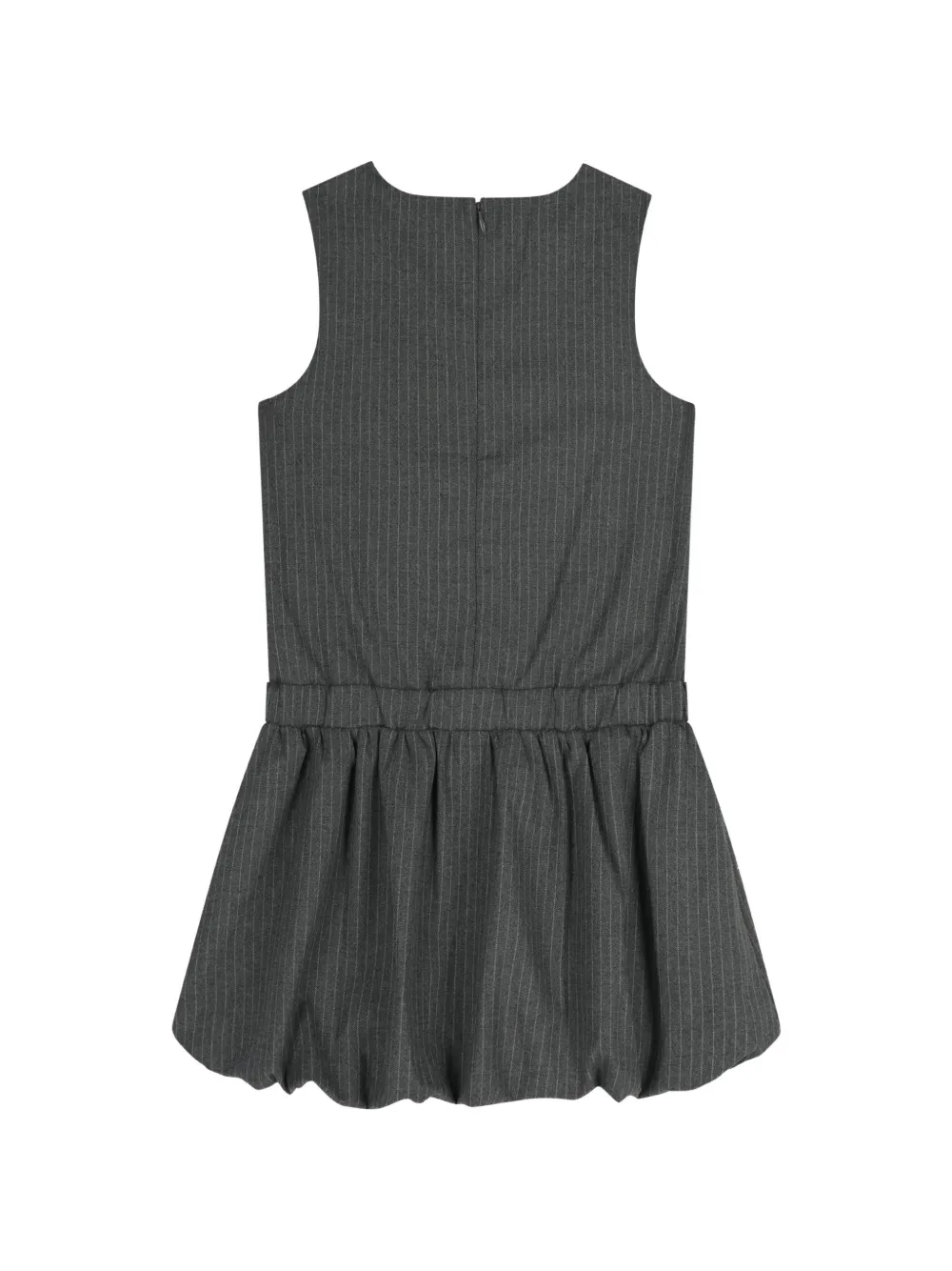 guess kids Geplooide jurk met krijtstreep Grijs