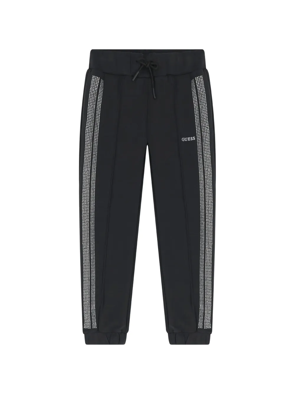 guess kids stripe logo trousers - Nero