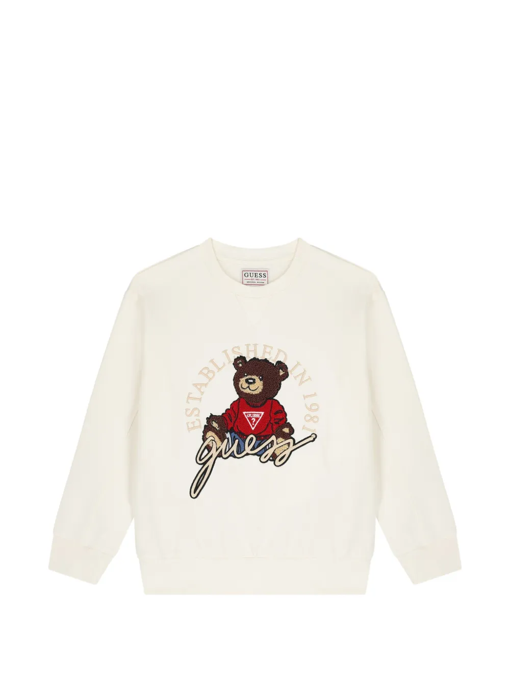 guess kids bear-graphic sweatshirt - Toni neutri