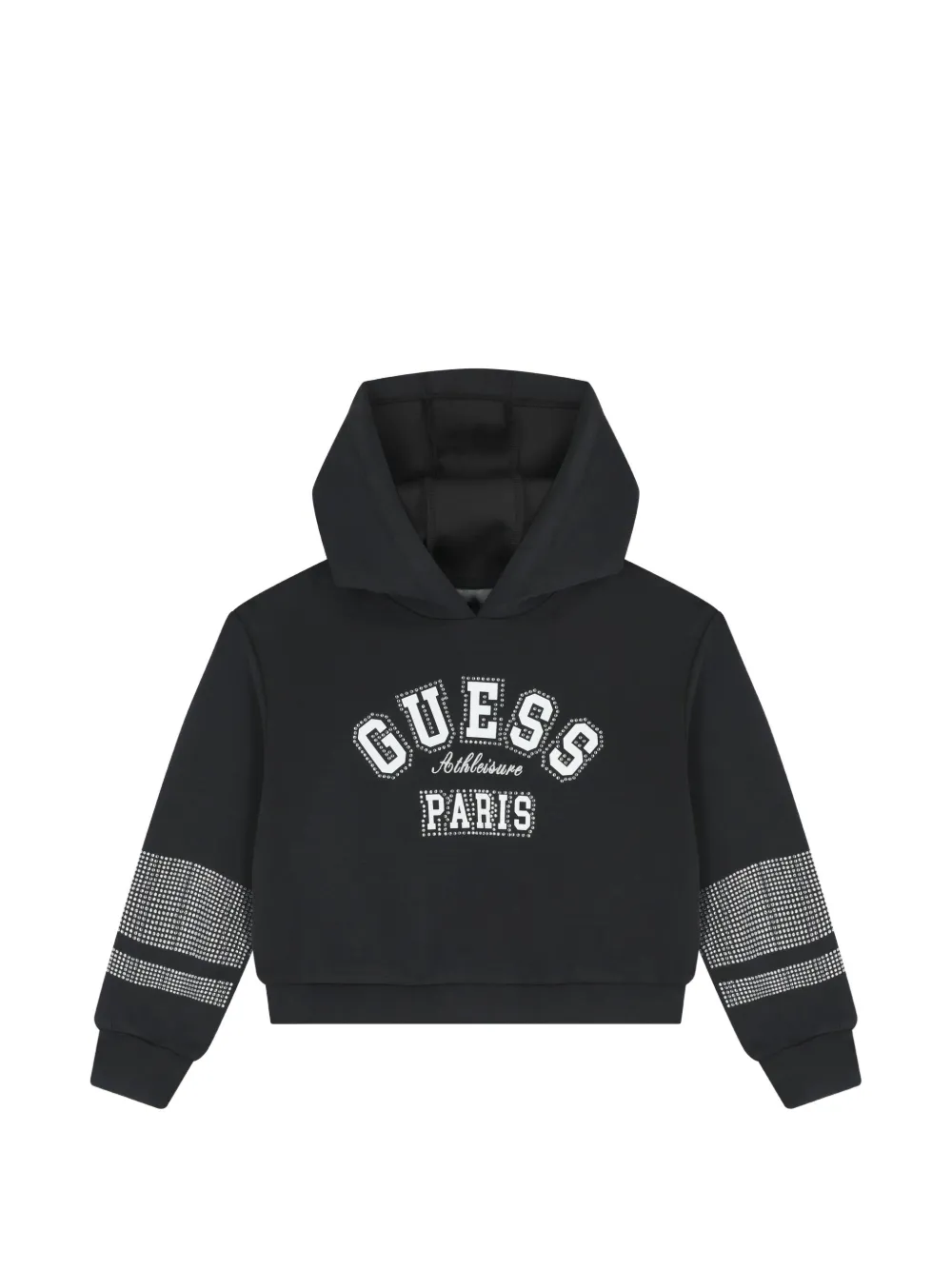 GUESS USA Top con decorazione e cappuccio - Nero