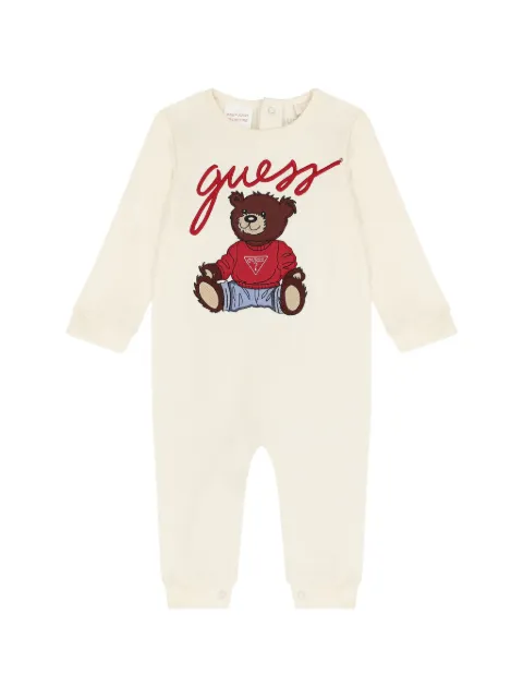 GUESS USA bear-print babygrow