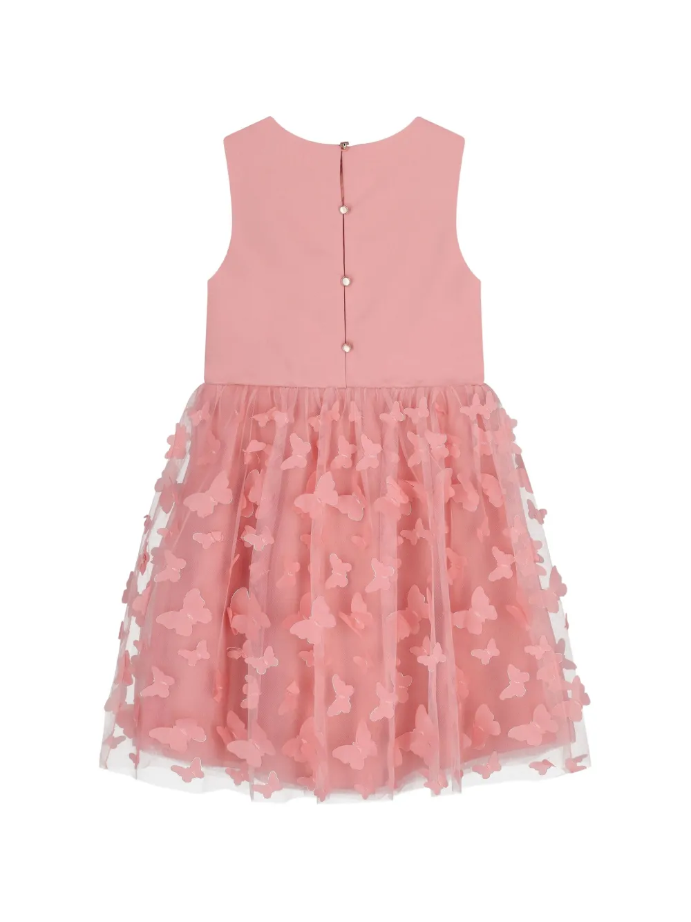 guess kids Jurk met vlinder-verfraaiing Roze