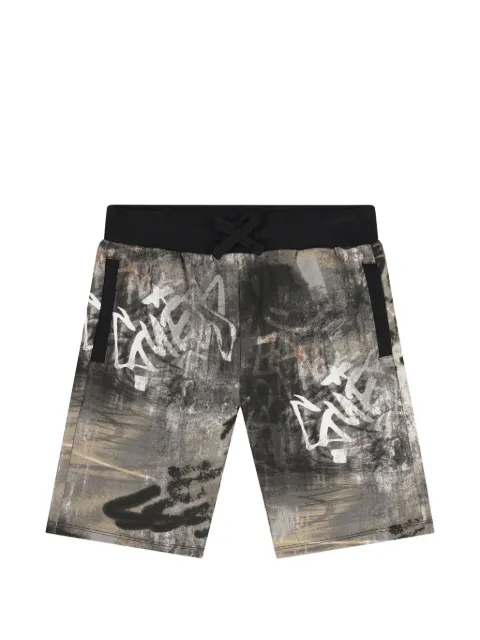 GUESS USA drawstring graphic shorts