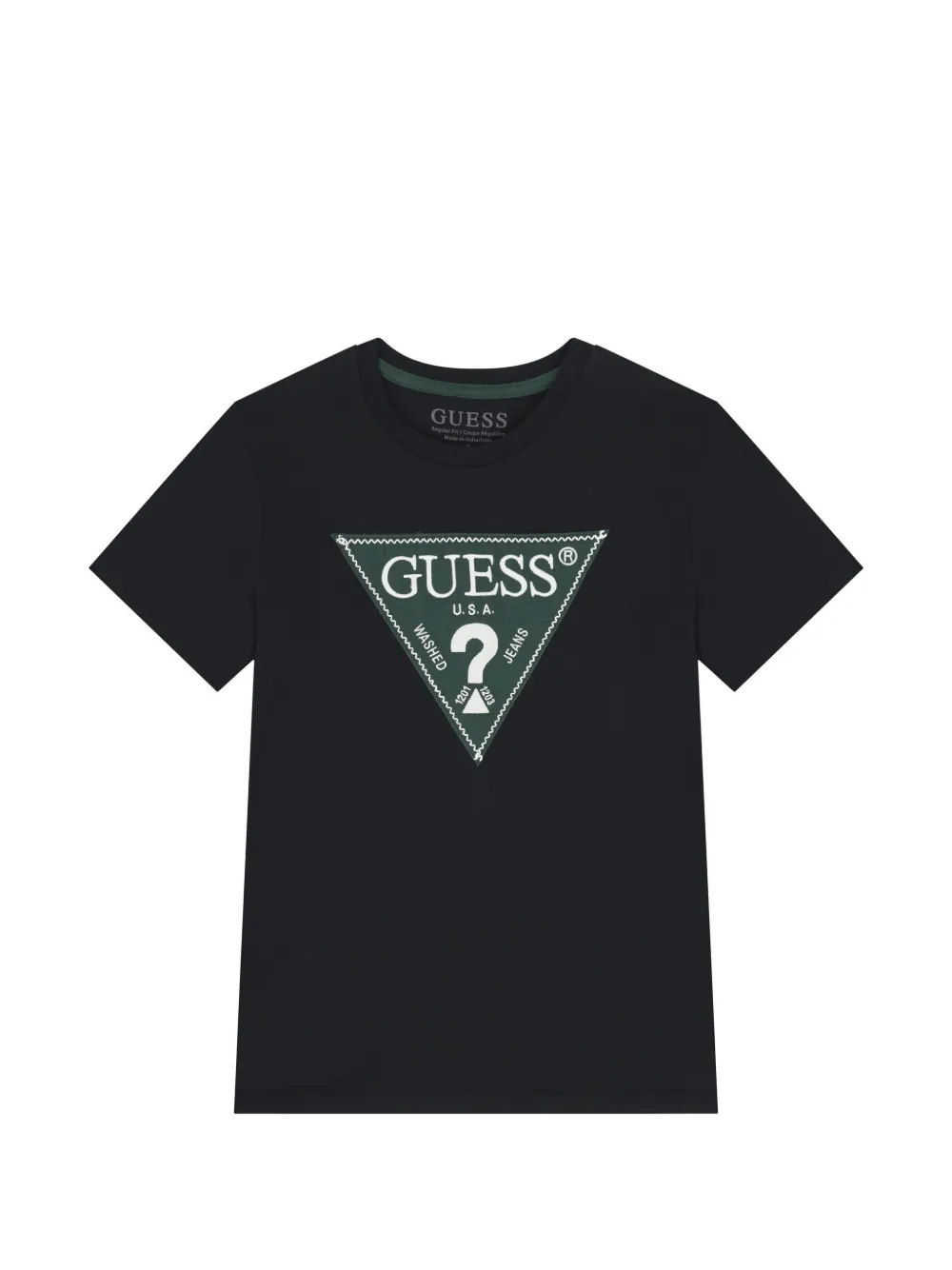 GUESS USA T-shirt con stampa triangolo - Nero