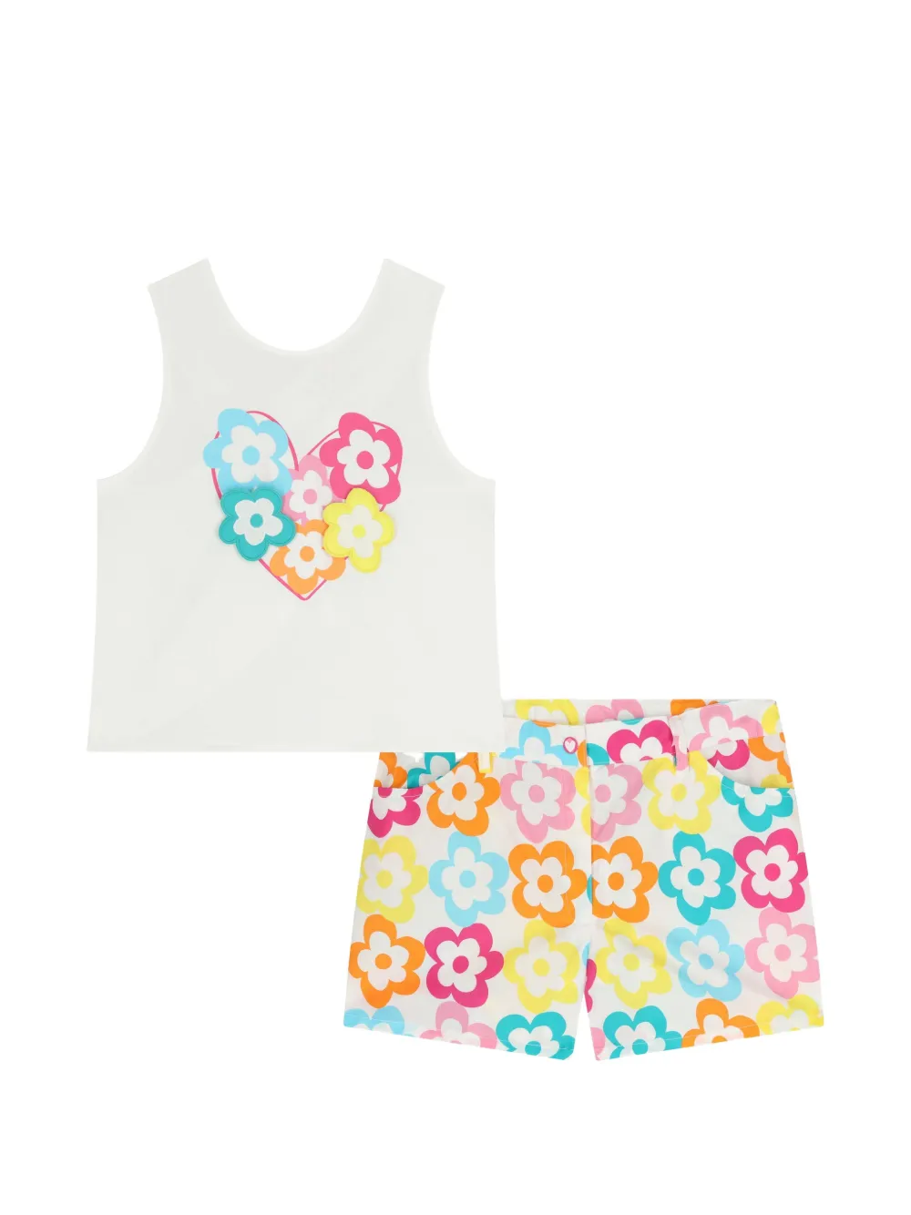 AGATHA RUIZ DE LA PRADA Set con shorts a fiori - Bianco