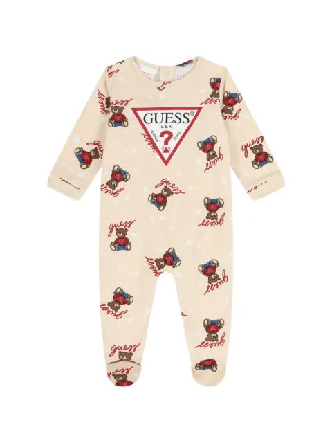 GUESS USA bear print babywear