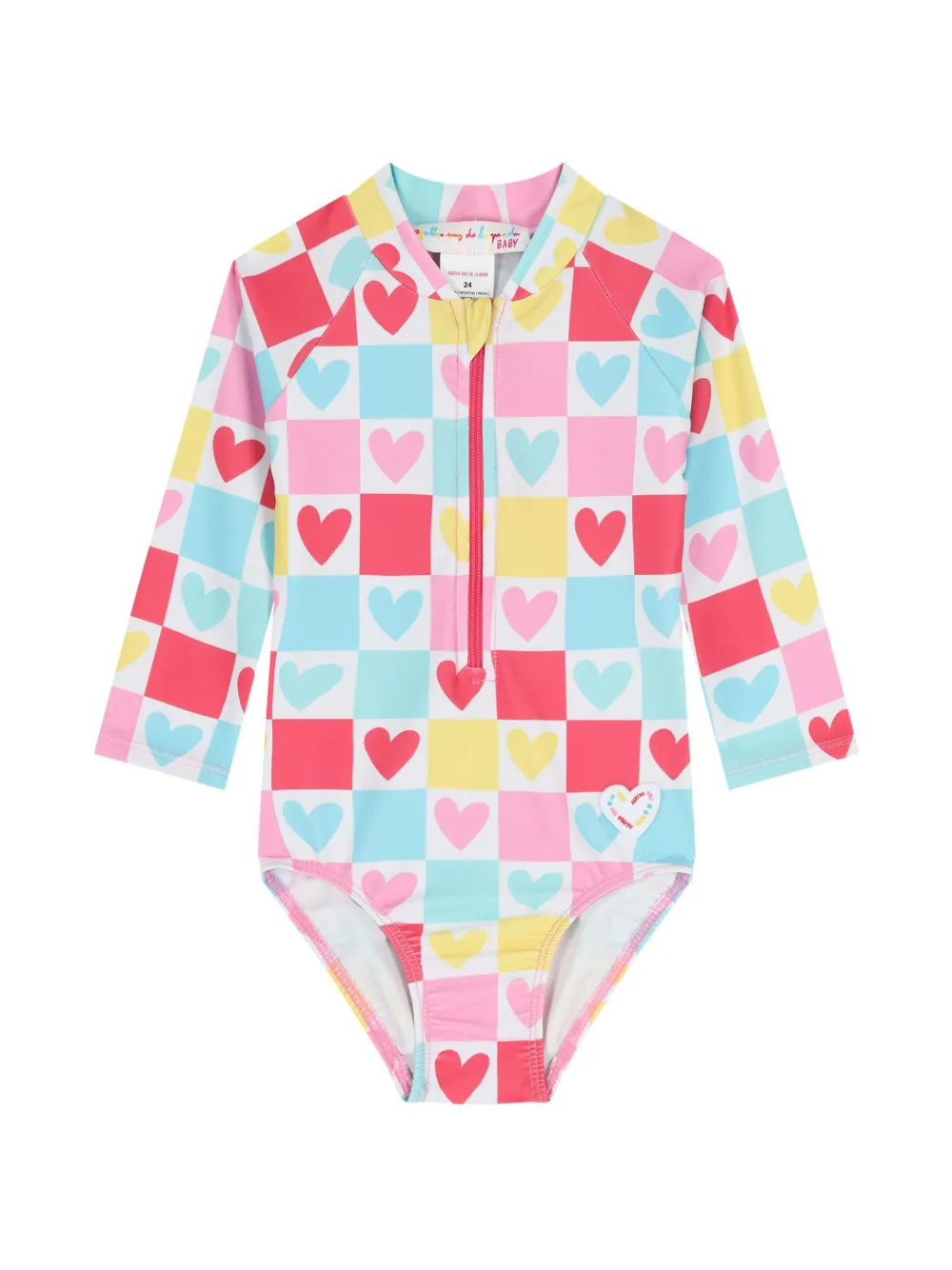 AGATHA RUIZ DE LA PRADA heart print swimsuit - Rosa