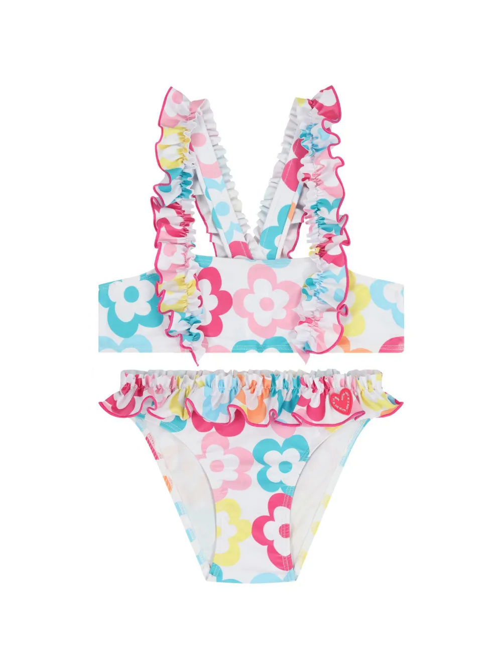 AGATHA RUIZ DE LA PRADA Costume da bagno a fiori - Bianco