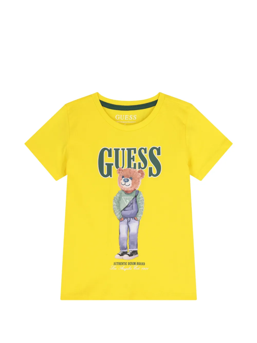 GUESS USA T-shirt con stampa - Giallo