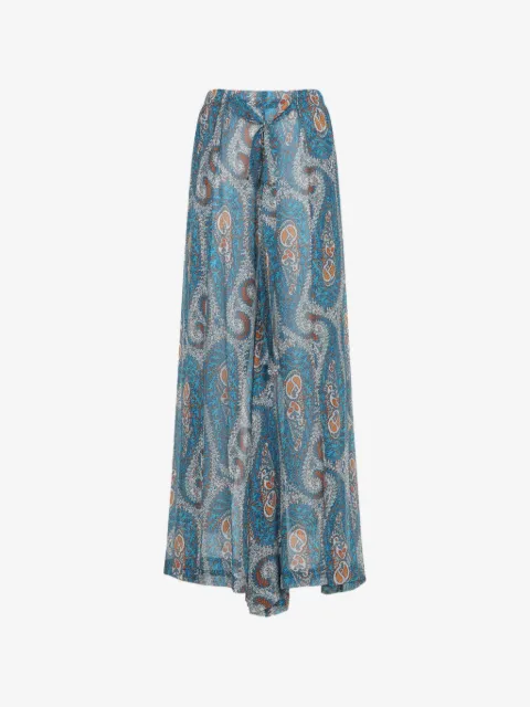 ETRO Gestrikte broek met paisley-print