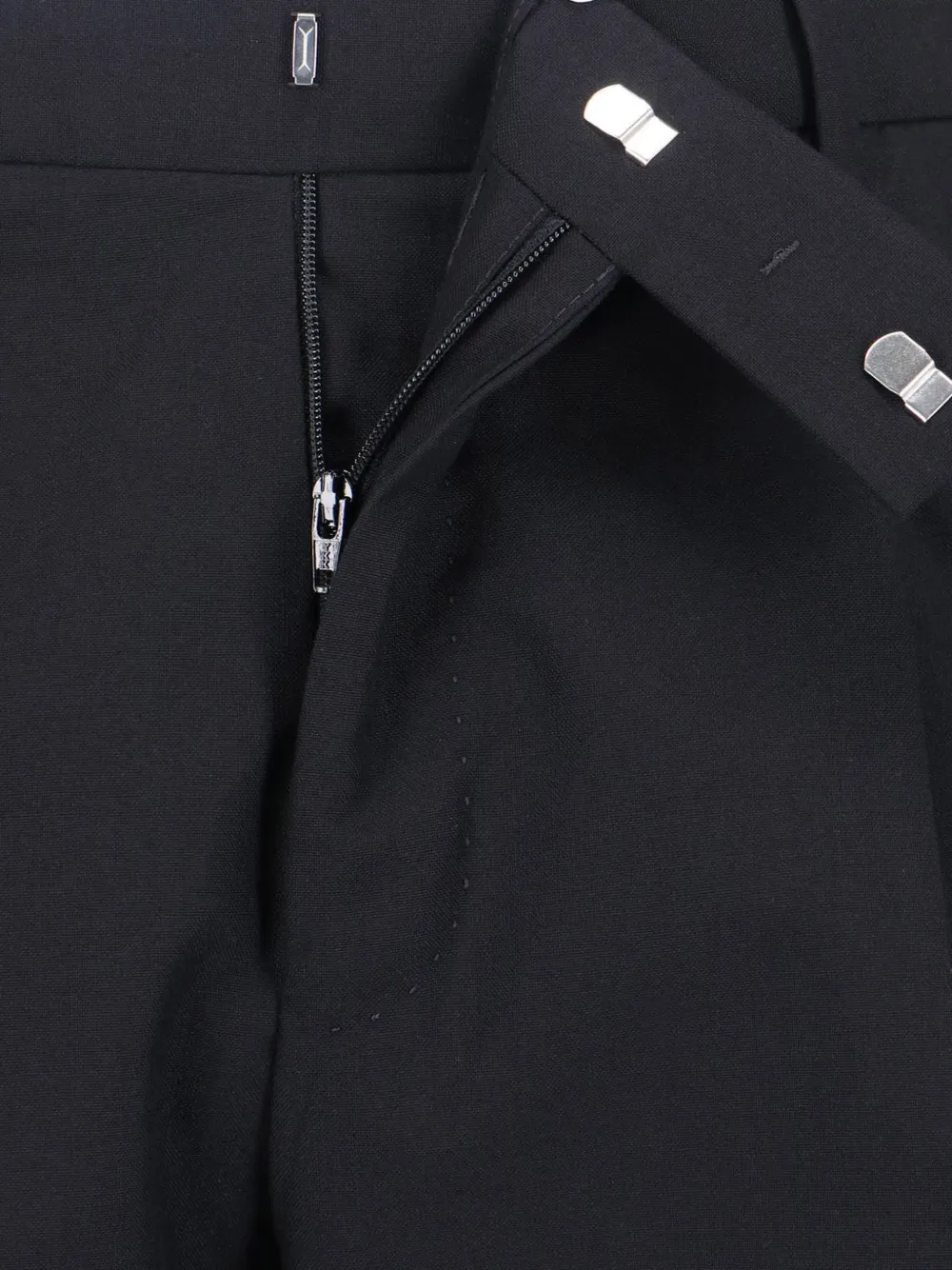 PT Torino Geplooide pantalon Zwart