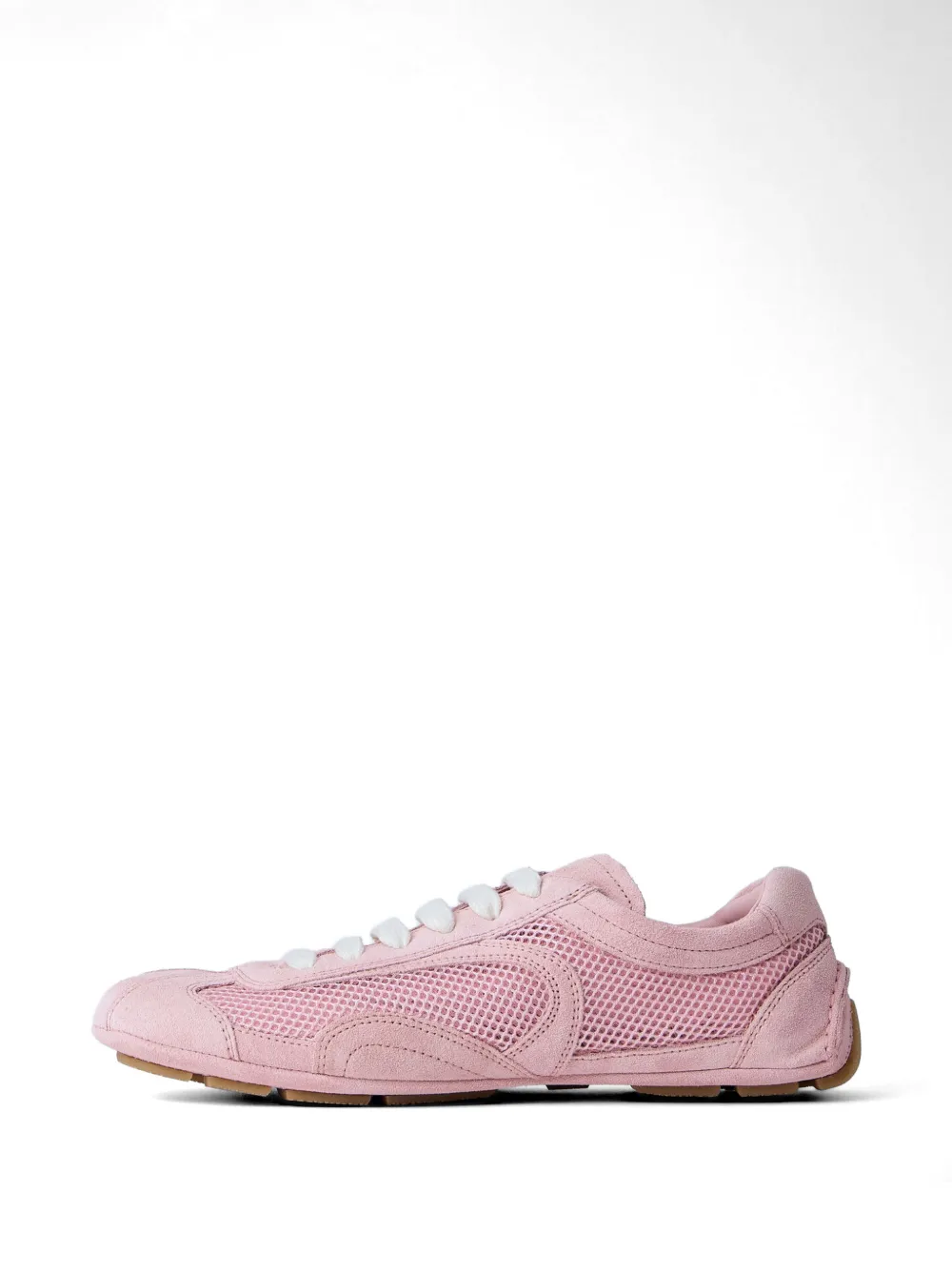 Prada mesh panelled sneakers Roze
