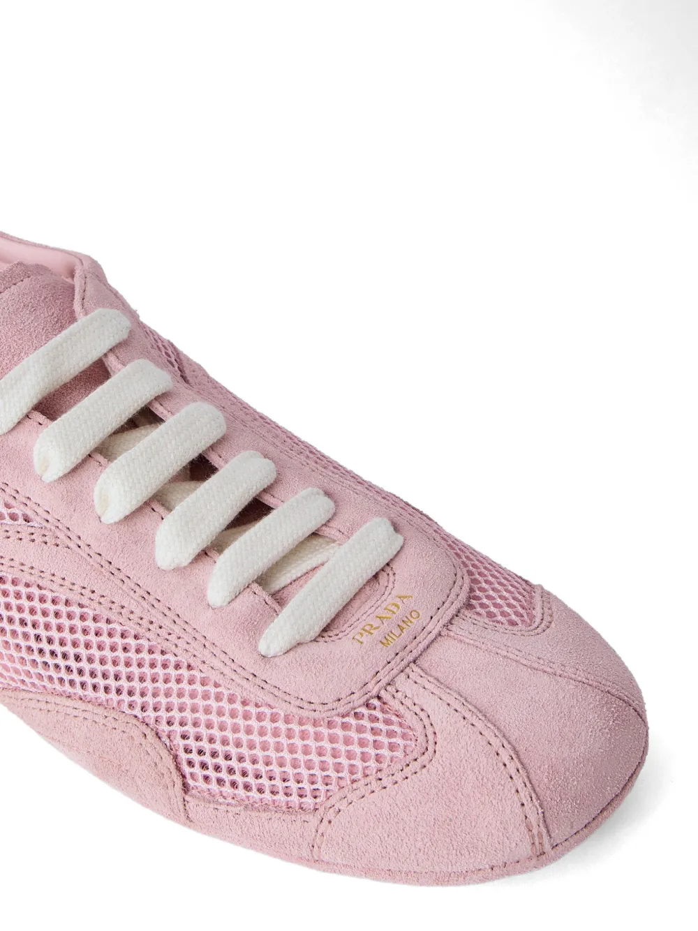 Prada mesh panelled sneakers Roze