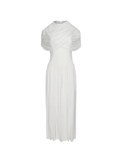 Simkhai Nancie draped pleated maxi dress