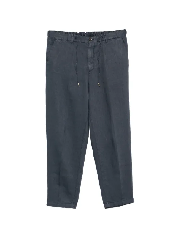 値下げ【新品、未使用】BRIGLIA 1949 リネンパンツ 46 INDIGO Briglia 1949 リネン パンツ | ブルー | FARFETCH JP