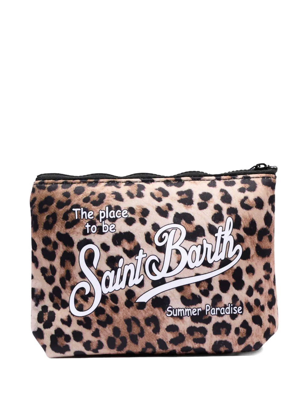  Mc2 Saint Barth Kids Leopard Print Pouch - Neutrals 