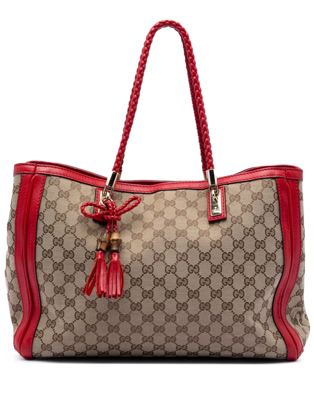 Gucci Pre-Owned 2016-2025 Medium GG Canvas Bella tote bag - Rosso