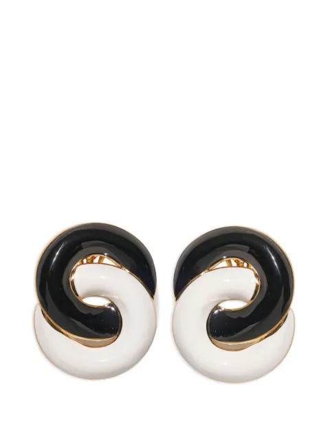 Carolina Herrera aretes con diseño retorcido
