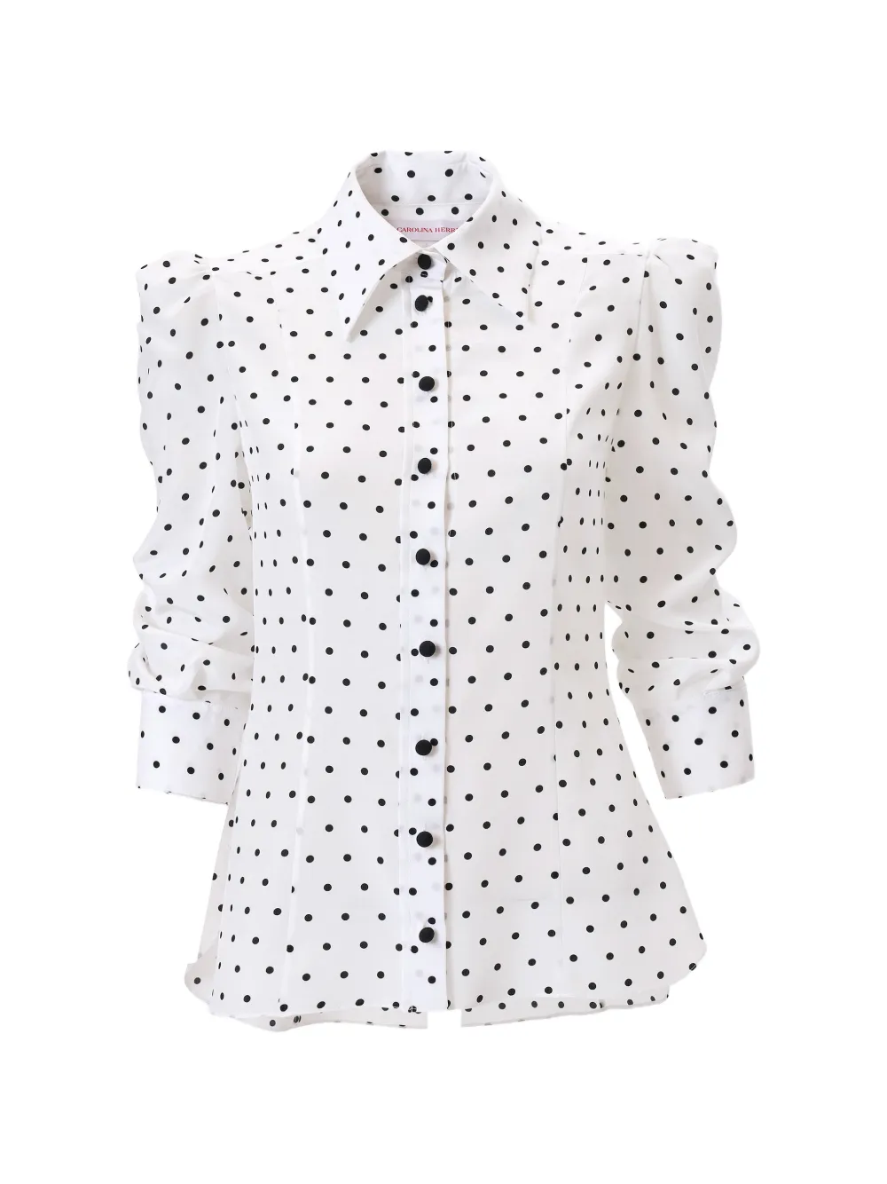 Carolina Herrera Blusa a pois - Bianco