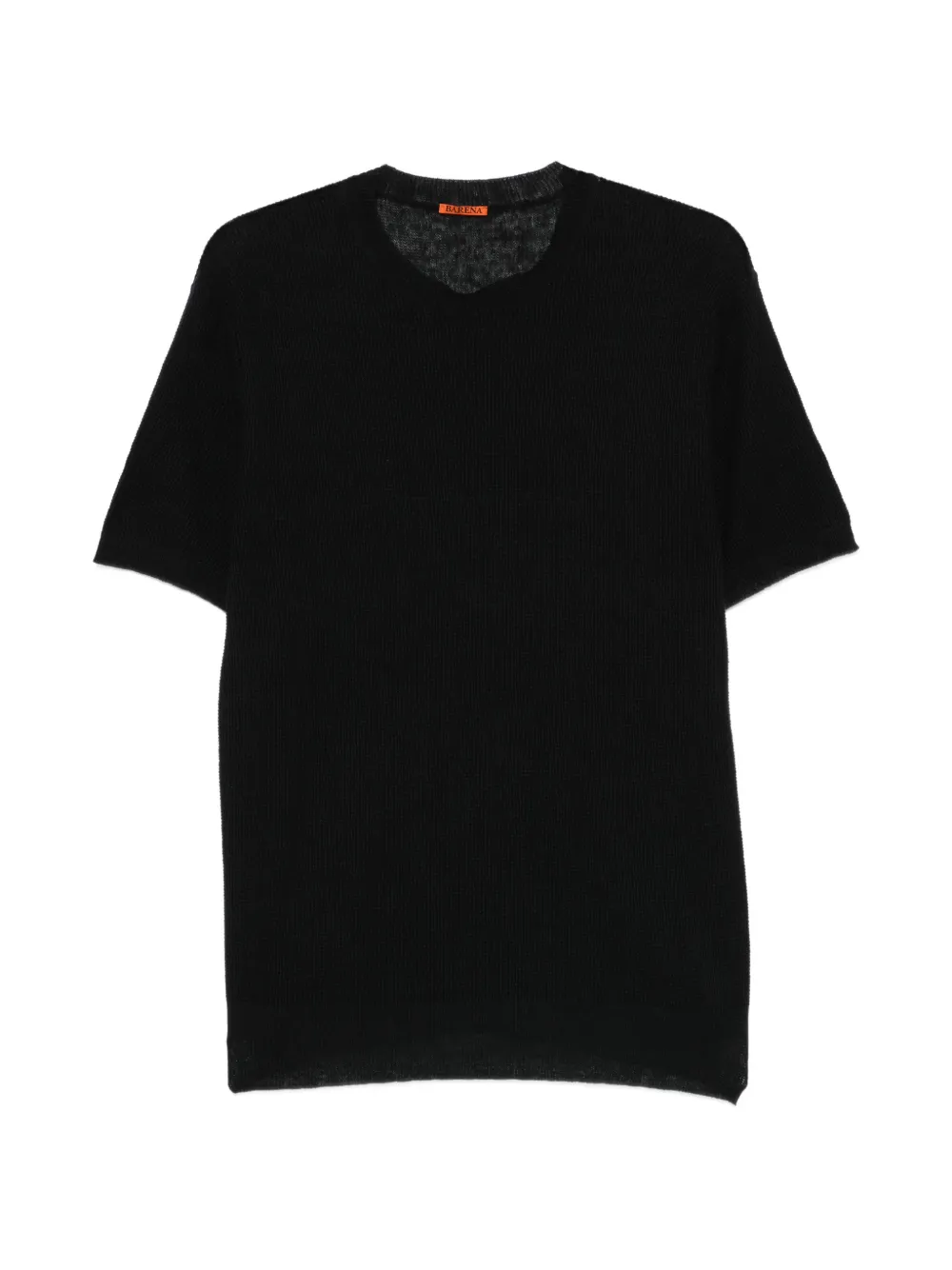 Barena V-neck rib knit T-shirt - Nero