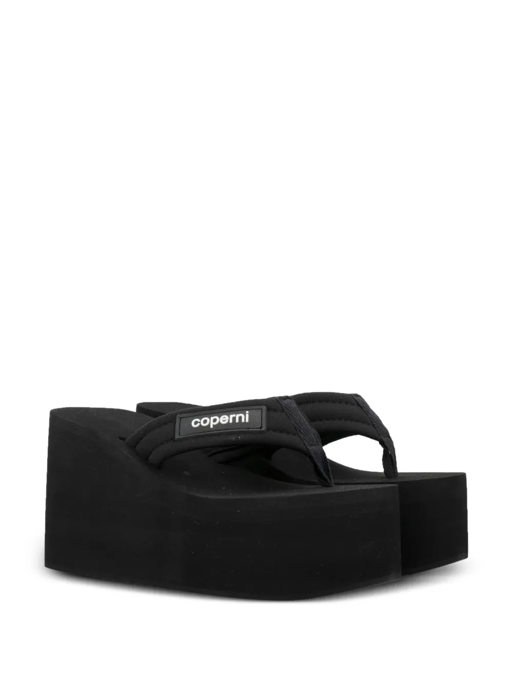 Coperni Sandalen met logopatch Zwart