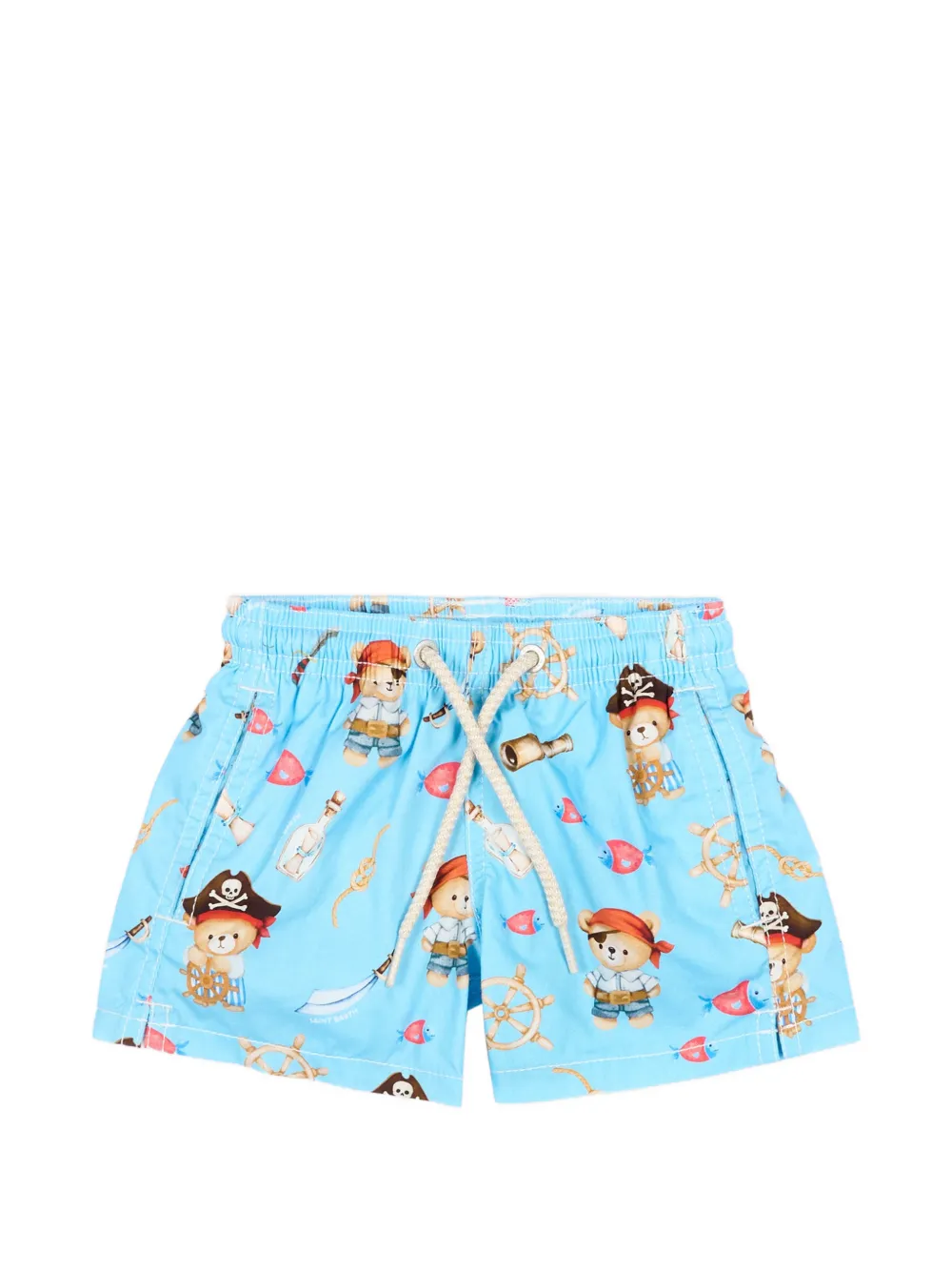 MC2 Saint Barth Kids pirate print boxer shorts - Blu