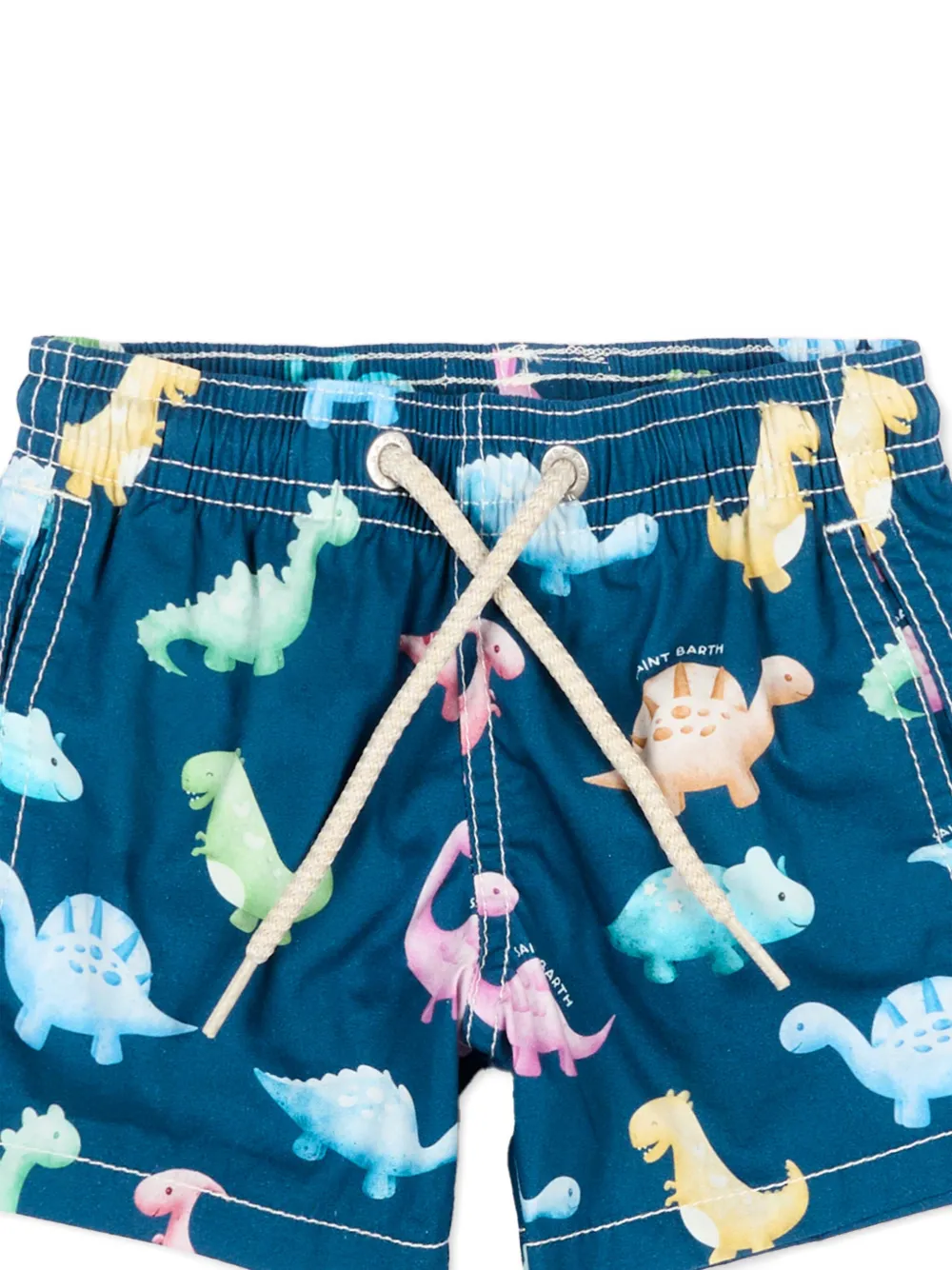  Mc2 Saint Barth Kids Dinosaur Print Swim Shorts - Blue 