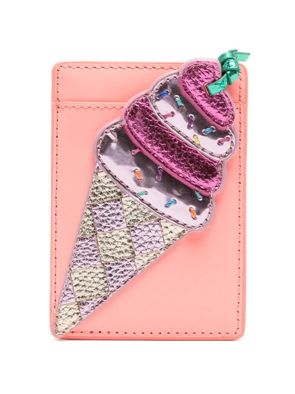 Kurt Geiger ice-cream card holder - Rosa