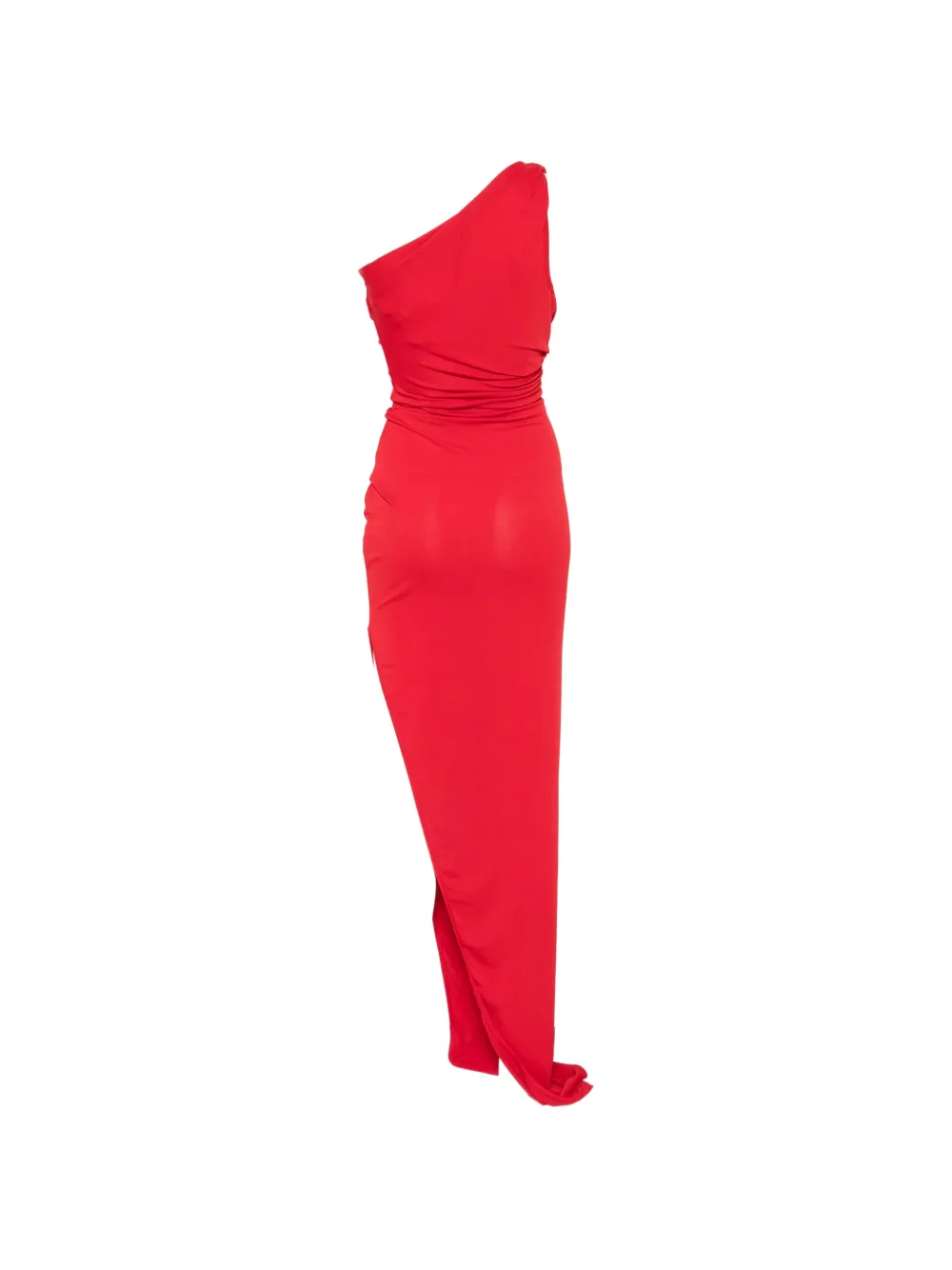 Rick Owens Lilies Aaliyah asymmetrische gedrapeerde maxi-avondjurk Rood
