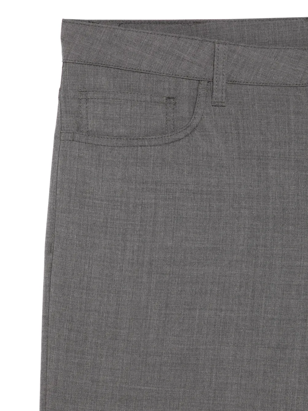 Canali Broek met riemlussen Grijs