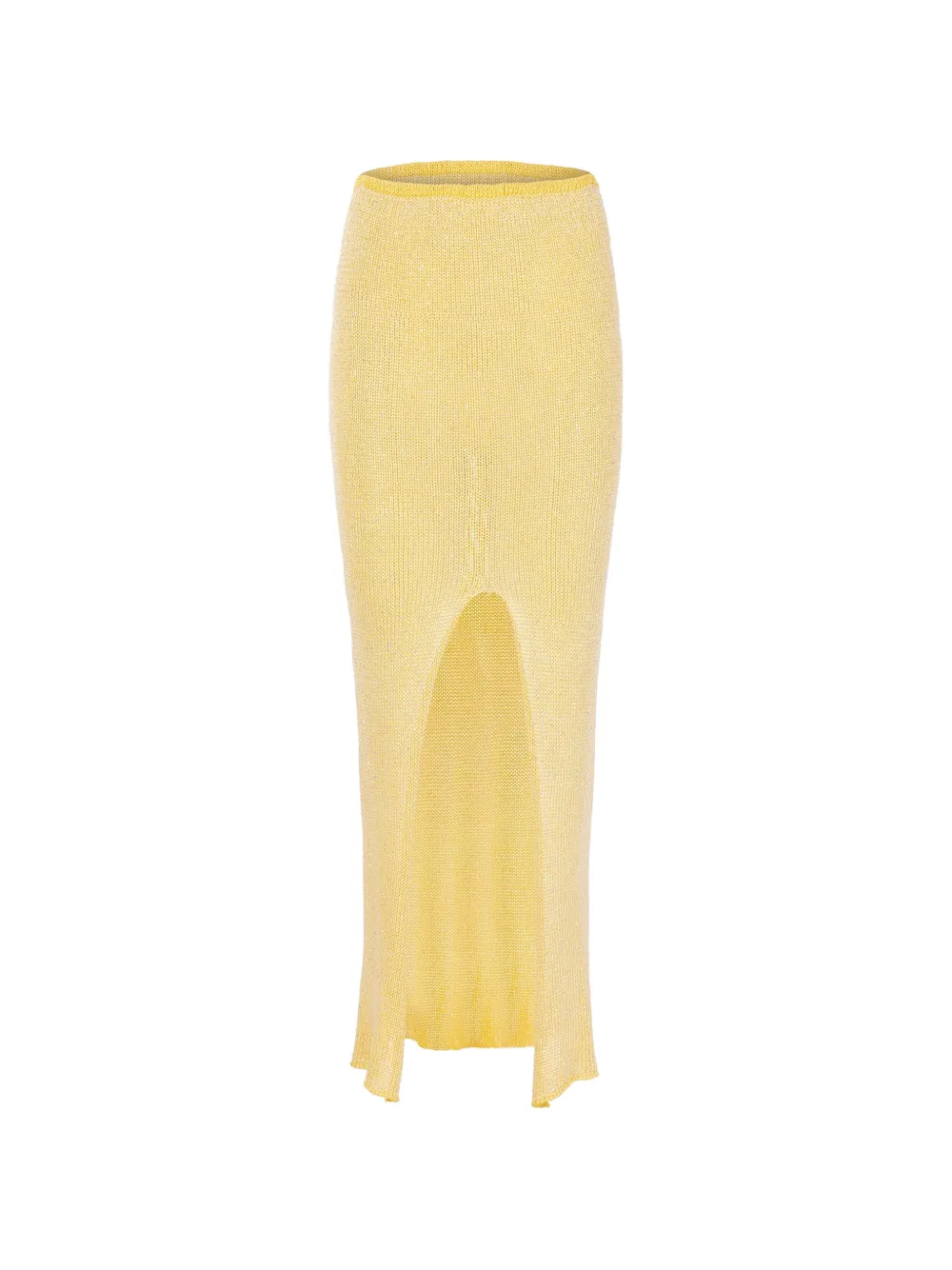 PARAMIDONNA Bruna slit skirt - Gelb