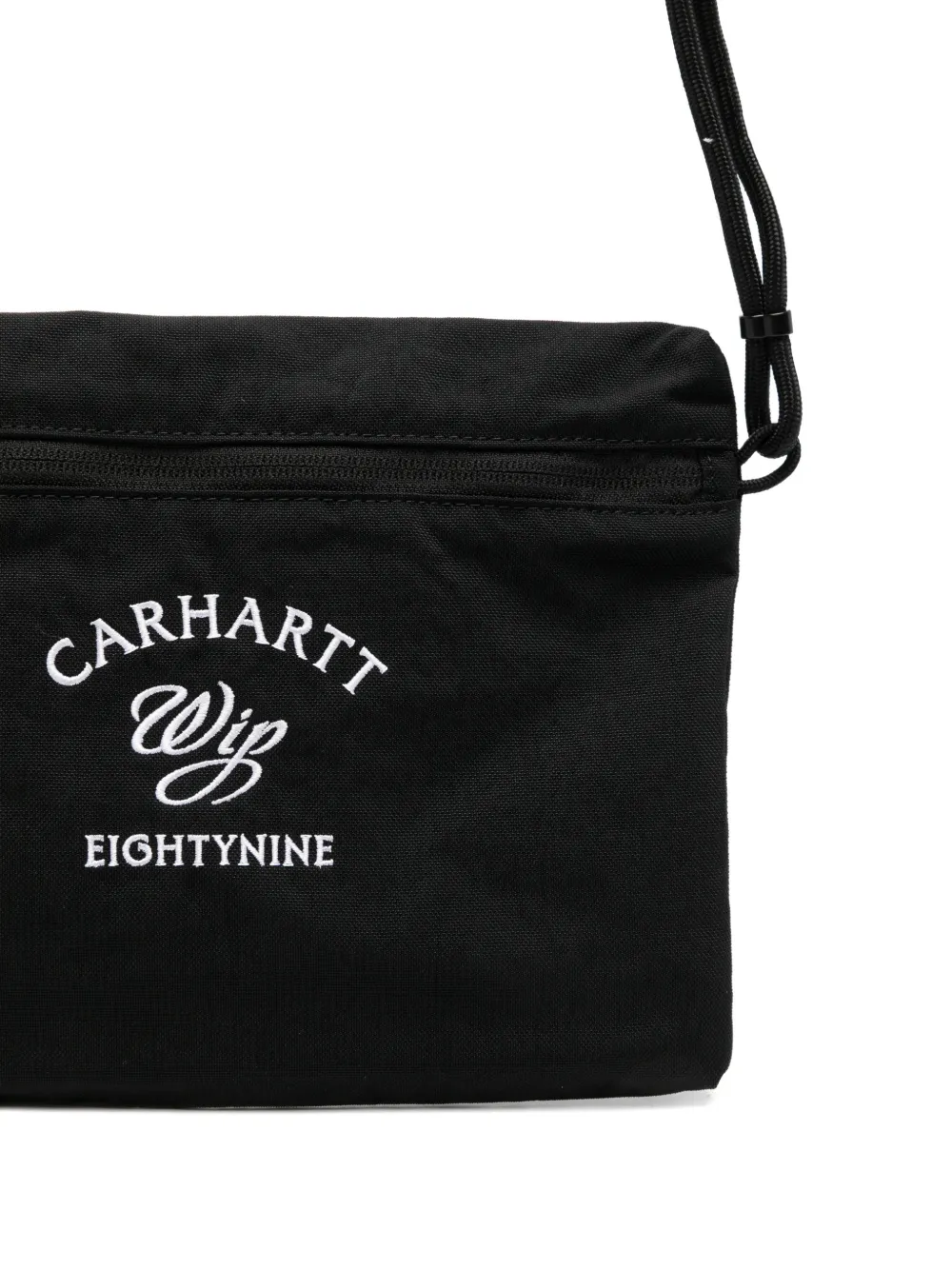 Carhartt WIP Schoudertas met geborduurd logo Zwart