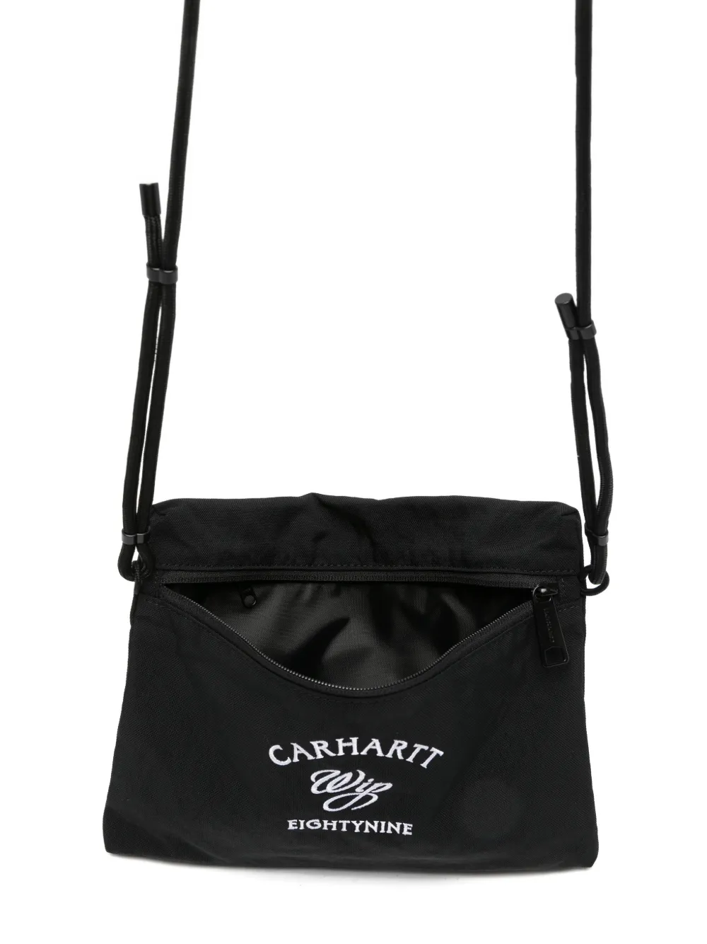 Carhartt WIP Schoudertas met geborduurd logo Zwart