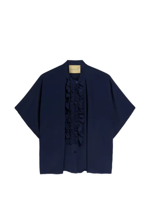 MOMONÌ Berenice ruffled kimono-sleeves shirt