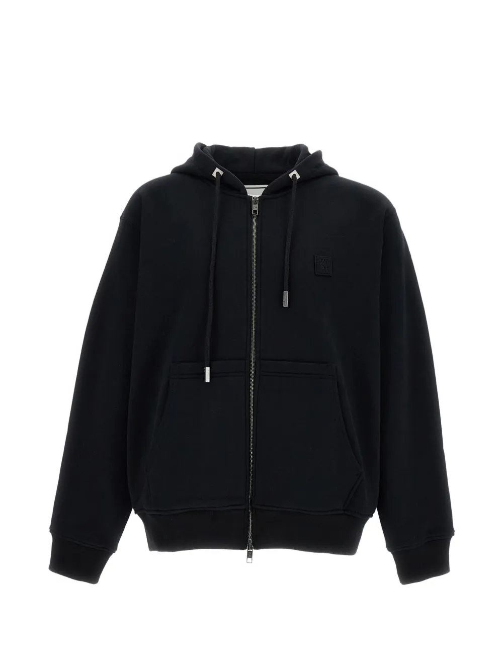 Wooyoungmi zip-up hoodie - Black