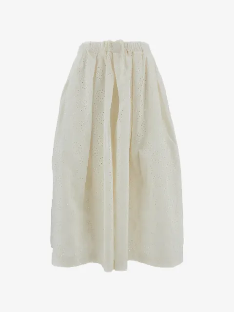 Comme Des Garçons falda con pliegues
