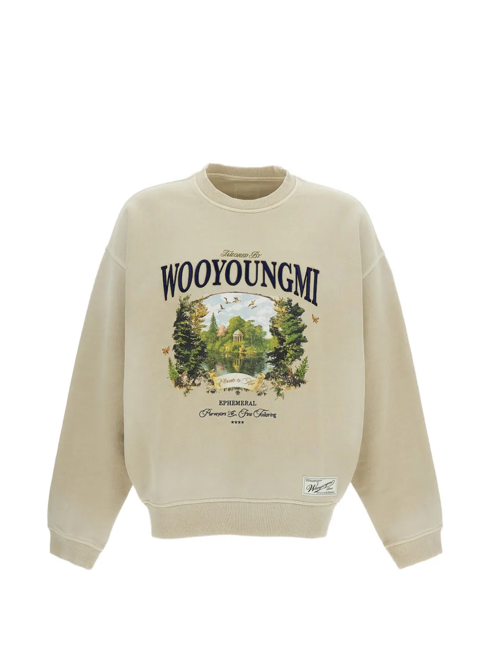 Wooyoungmi Garden Graphic sweatshirt - Toni neutri