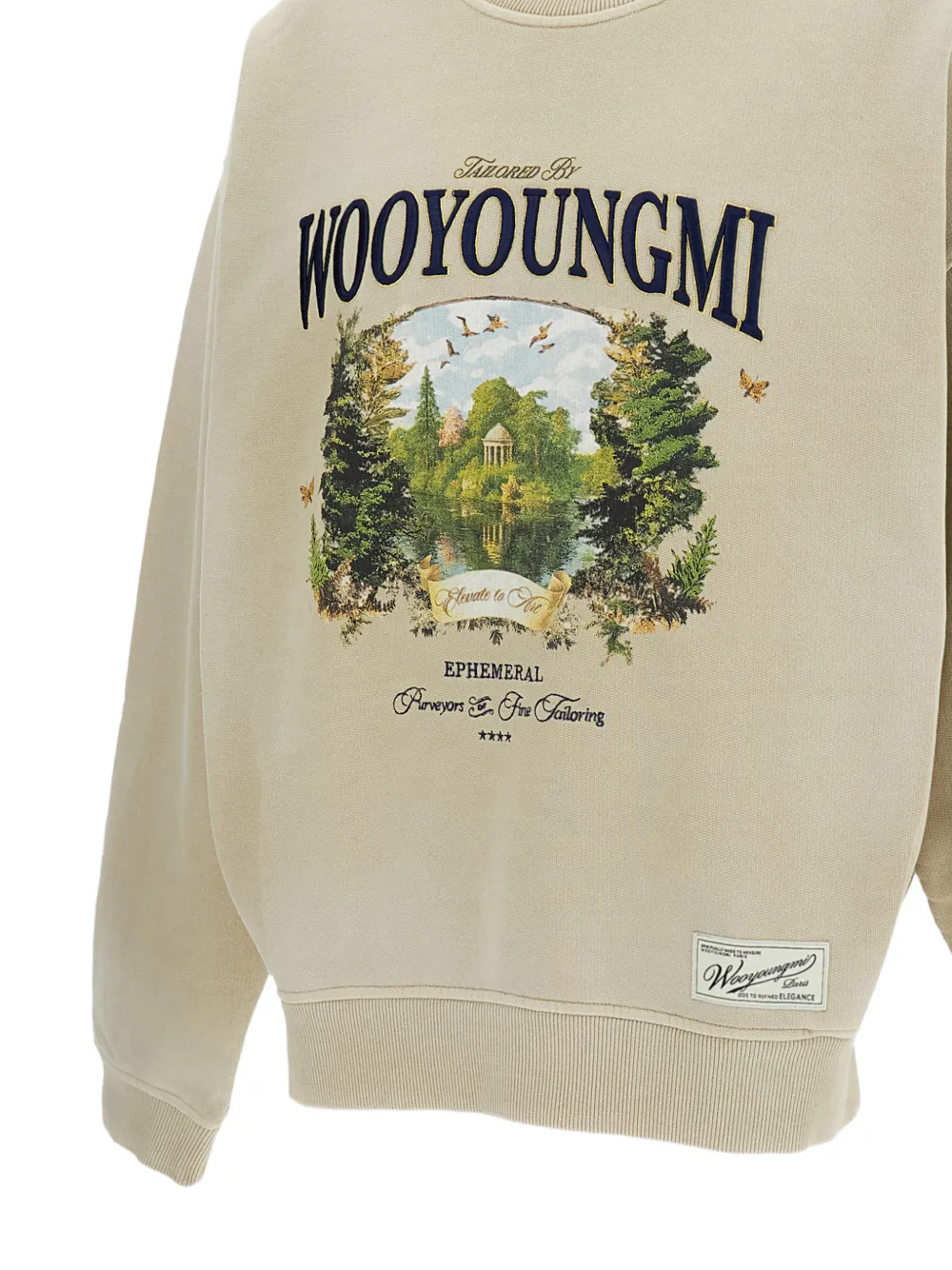 Wooyoungmi Garden Graphic sweatshirt Beige