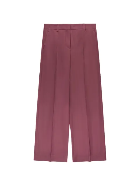 slowear satin regular-fit trousers