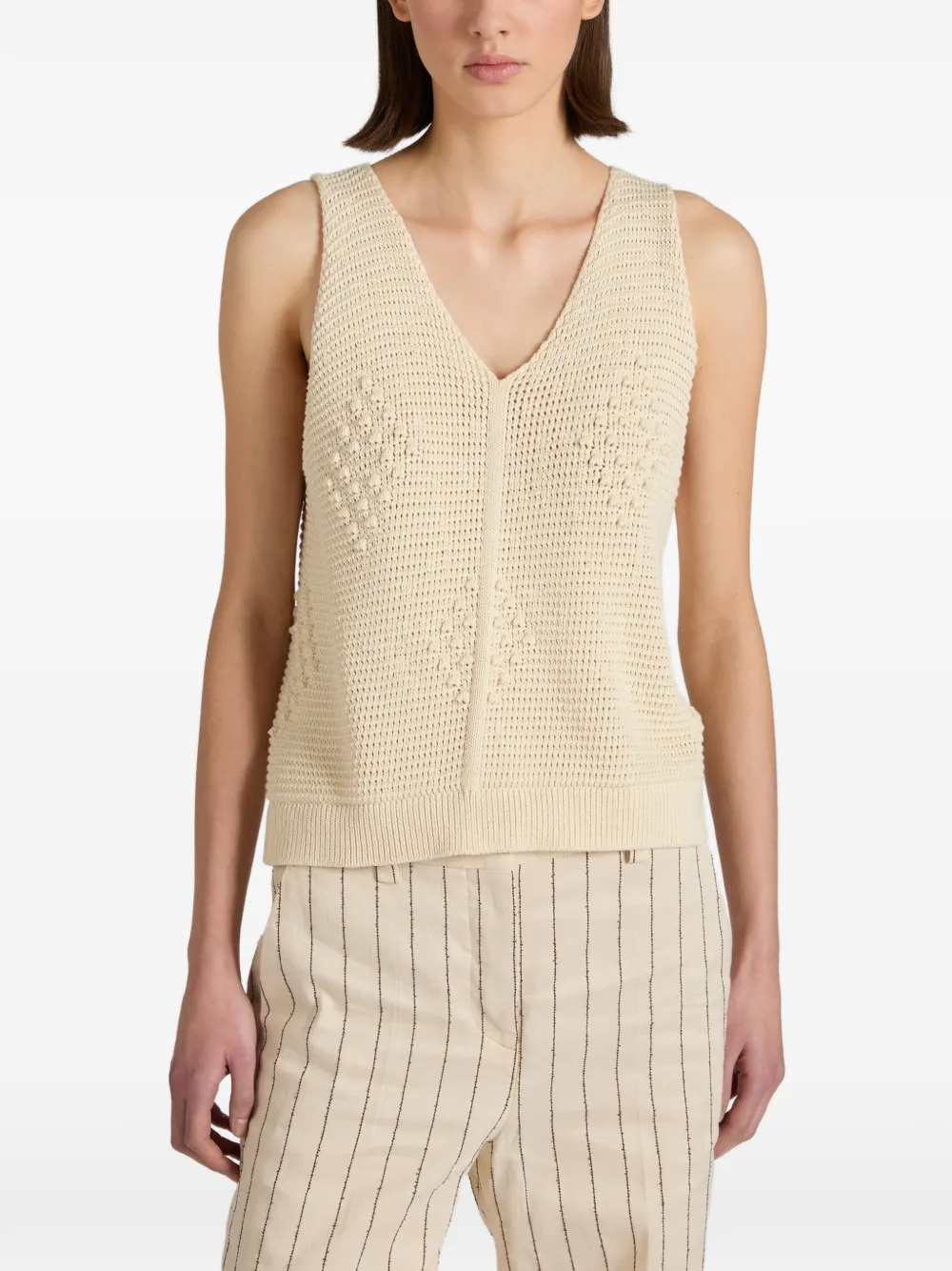  Slowear Diamond Cotton Top - Neutrals 