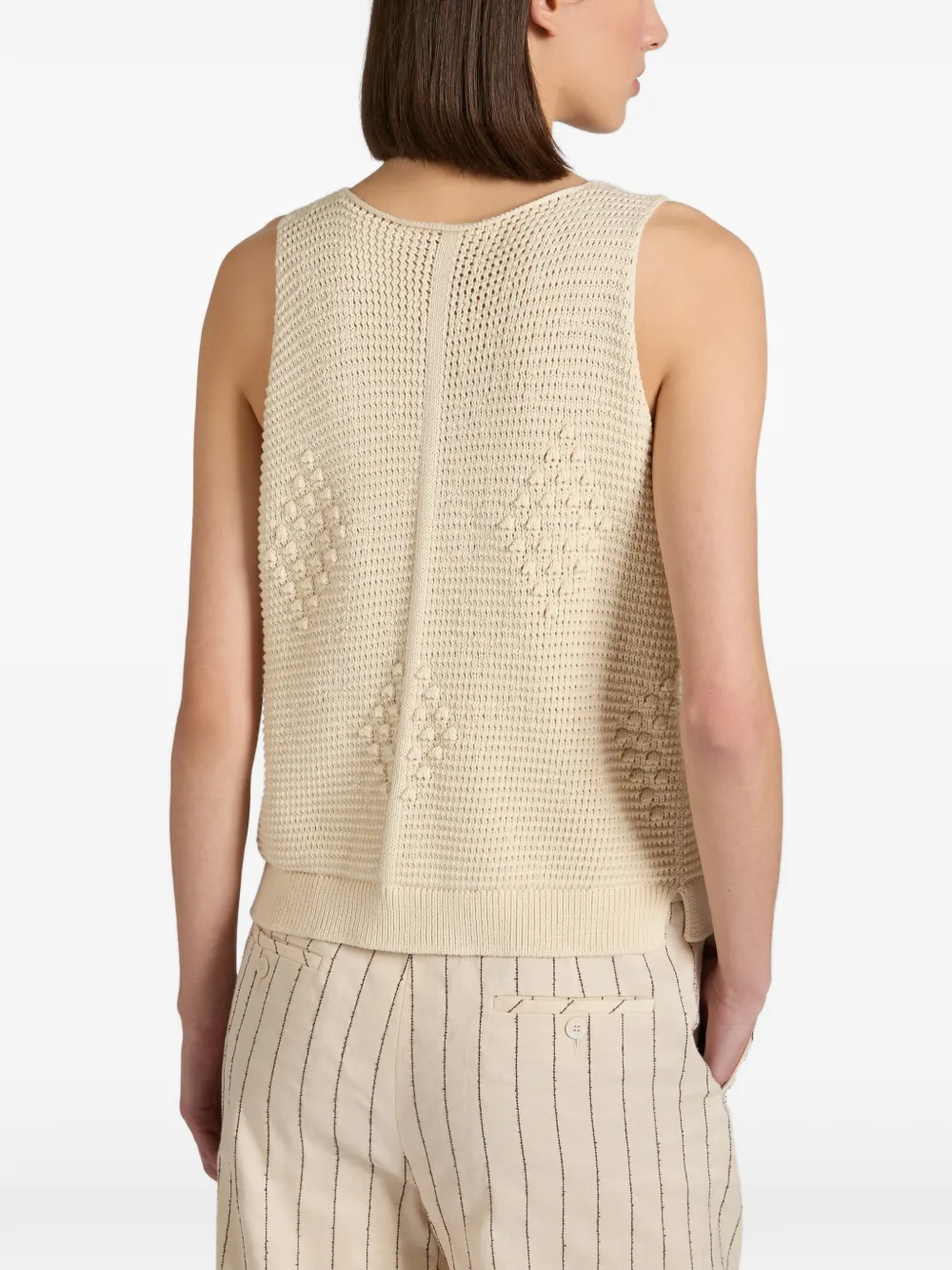  Slowear Diamond Cotton Top - Neutrals 