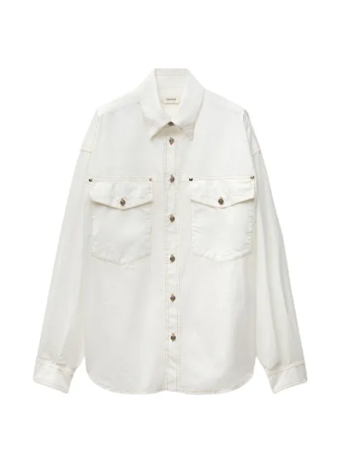 Versace cotton-poplin loose shirt