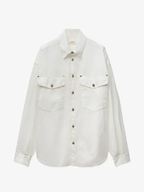 Versace chemise ample en popeline de coton