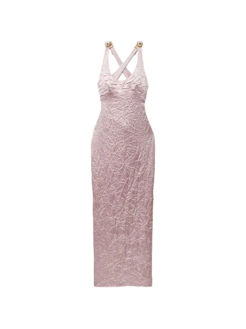 Versace silk cady satin gown