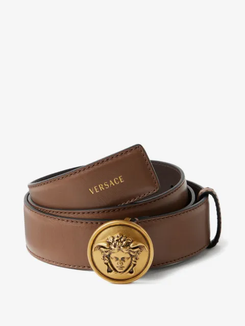 Versace cinturón de piel de 3.5 cm