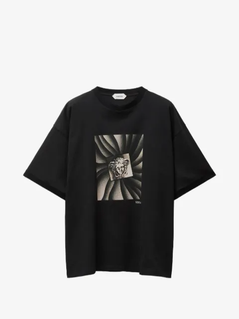 Versace playera recto estampado